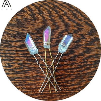 10 ks ružovo-zlatých drôtikov obalených dúhovými farbami, kremenné sponky do vlasov, diadém pre ženy, krištáľové sponky do vlasov, šperky do vlasov HG004AMA.H