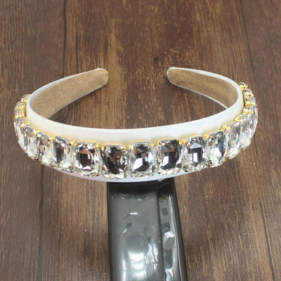 Luxusné nové barokové ružovo-zelené lesklé krištáľové perlové kvetinové temperamentné šperky čelenka vlasové doplnky pre ženy svadobnú hostinu