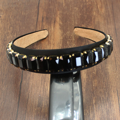 Luxusné nové barokové ružovo-zelené lesklé krištáľové perlové kvetinové temperamentné šperky čelenka vlasové doplnky pre ženy svadobnú hostinu