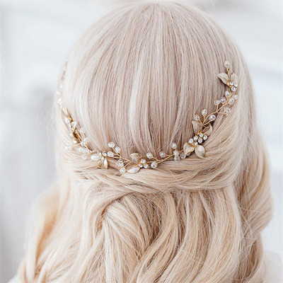 Új Crystal Pearl Menyasszonyi Tiaras Hajpántok Hajtűk Koszorúslány Diamante Haj Vine Kiegészítők Esküvői hajfésű hajgumi Ékszerek