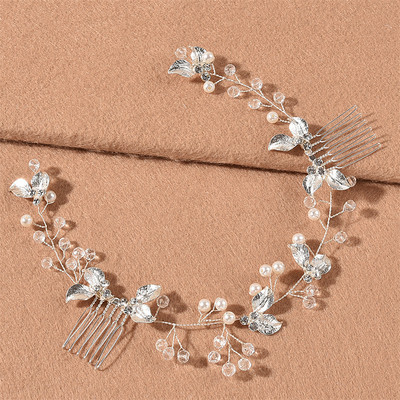 Új Crystal Pearl Menyasszonyi Tiaras Hajpántok Hajtűk Koszorúslány Diamante Haj Vine Kiegészítők Esküvői hajfésű hajgumi Ékszerek