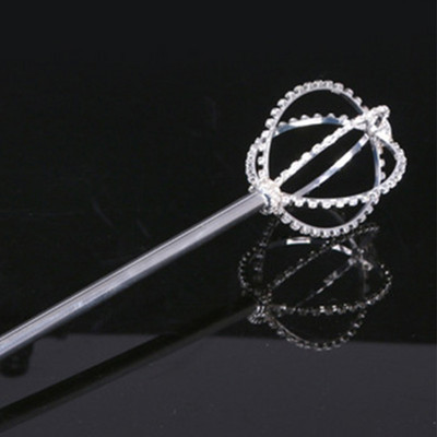 Krištáľové žezlo, prútik, zlatá/strieborná farba, čelenky a koruny, žezlo, kráľ, kráľovná, svadobné kostýmy, párty, ručné rekvizity