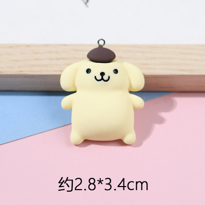 10db/csomag Kawaii Lovely Rajzfilm Rabbit Cat gyanta fülbevaló nyaklánc medál aranyos bűbáj barkács kulcstartó kiegészítők
