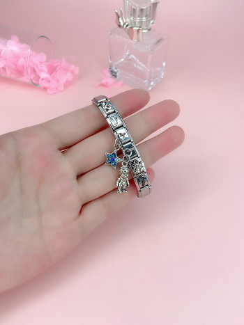 Hapiship Fashion Infinite Snowflake Μοτοσικλέτα Αστέρι Italian Links Charm Fit 9mm βραχιόλι βραχιόλι από ανοξείδωτο ατσάλι DIY Κάνοντας DJ241