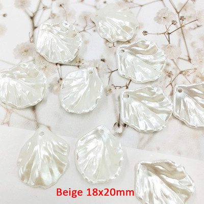 30 buc/lot ABS imitație de perle Shell Petală Floare Piesă Breloc pandantiv pentru Cercei lucrați manual Brățară Colier Fabricare de bijuterii