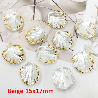 30 buc/lot ABS imitație de perle Shell Petală Floare Piesă Breloc pandantiv pentru Cercei lucrați manual Brățară Colier Fabricare de bijuterii