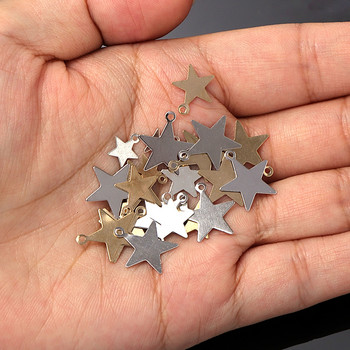 50 τμχ 6/8/10/13 χιλιοστά Metal KC Gold Tiny Star Charms Μικρό κρεμαστό κόσμημα Δημιουργία ευρημάτων DIY Αξεσουάρ Προμήθειες Χονδρική