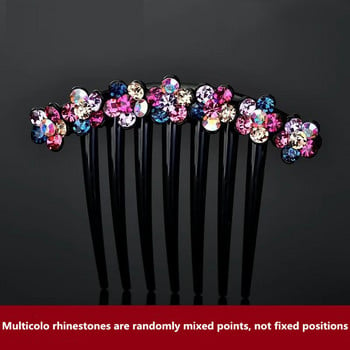 Delysia King Adult temperament Rhinestone Hair Comb моден универсален гребен със седем зъба, вложка за коса, аксесоари