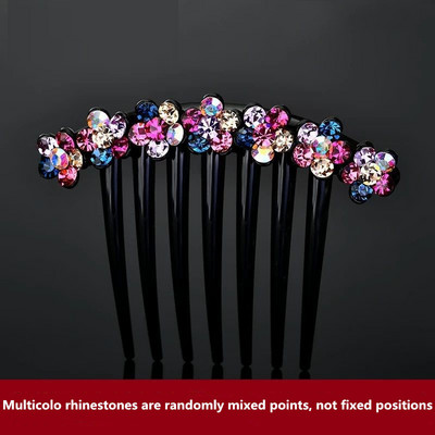 Delysia King Adult temperament Rhinestone Hair Comb mood mitmekülgne seitsme hamba kamm taldriku juuksevahetarvikud