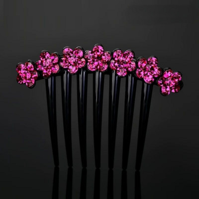 Delysia King Adult temperament Rhinestone Hair Comb mood mitmekülgne seitsme hamba kamm taldriku juuksevahetarvikud