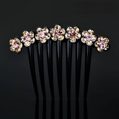 Delysia King Adult temperament Rhinestone Hair Comb mood mitmekülgne seitsme hamba kamm taldriku juuksevahetarvikud