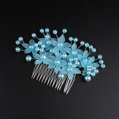 Strieborný farebný svadobný hrebeň na vlasy, čelenka, biela perlová hlava, kvet, jednoduché vsadené hrebene pre ženy, čelenky, nevesty, svadobné doplnky 