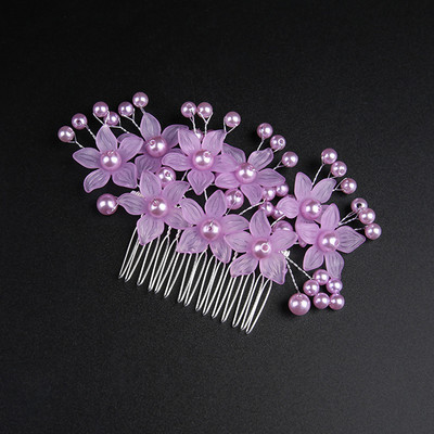 Strieborný farebný svadobný hrebeň na vlasy, čelenka, biela perlová hlava, kvet, jednoduché vsadené hrebene pre ženy, čelenky, nevesty, svadobné doplnky 