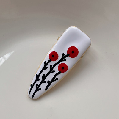 Νέο vintage κλιπ μαλλιών Cherry Tree για γυναίκες 2022 Κομψή αισθητική γούρι Duckbill Clip Δημιουργική τάση μόδας αξεσουάρ μαλλιών