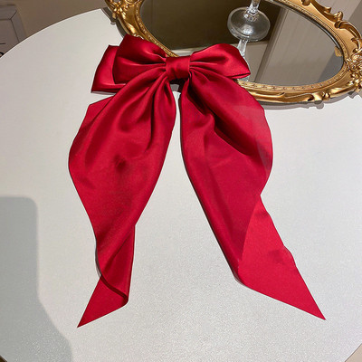 Čvrsta, mekana, velika satenska mašna Ukosnice za vjenčanje Duga vrpca Mašna za kosu Ženske ukosnice za kosu Proljetna kopča Veliki dodaci za kosu