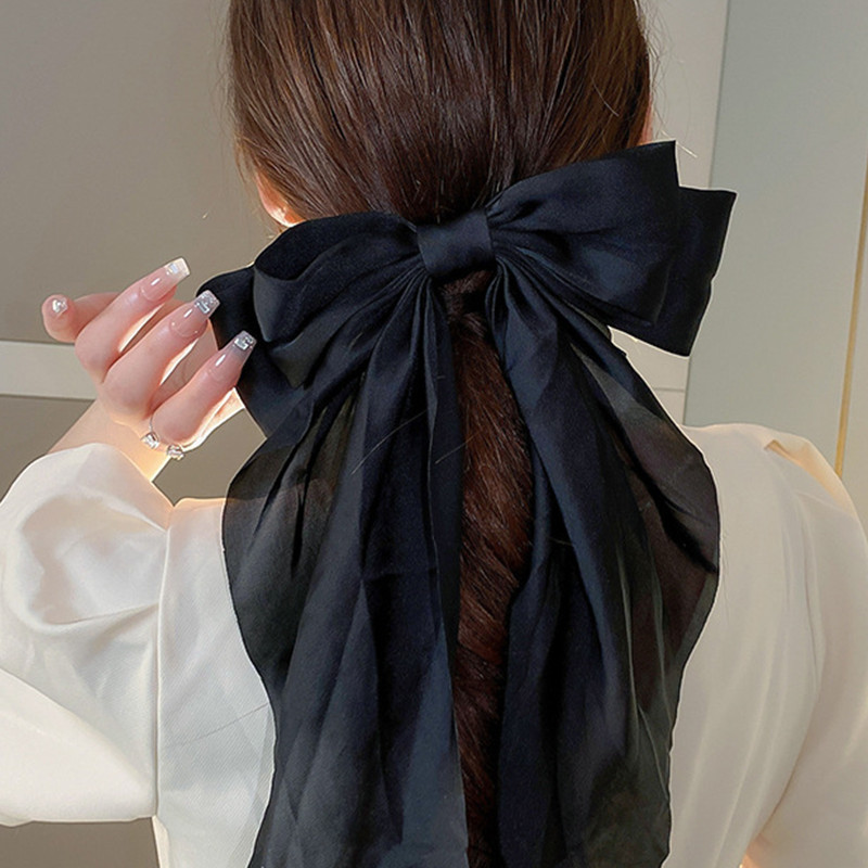 Čvrsta, mekana, velika satenska mašna Ukosnice za vjenčanje Duga vrpca Mašna za kosu Ženske ukosnice za kosu Proljetna kopča Veliki dodaci za kosu