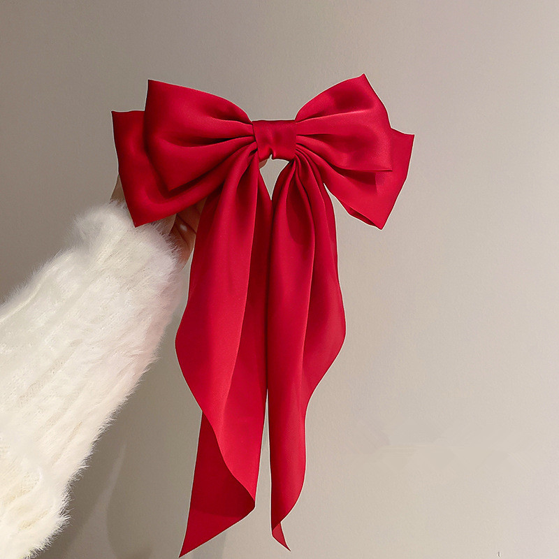 Čvrsta, mekana, velika satenska mašna Ukosnice za vjenčanje Duga vrpca Mašna za kosu Ženske ukosnice za kosu Proljetna kopča Veliki dodaci za kosu