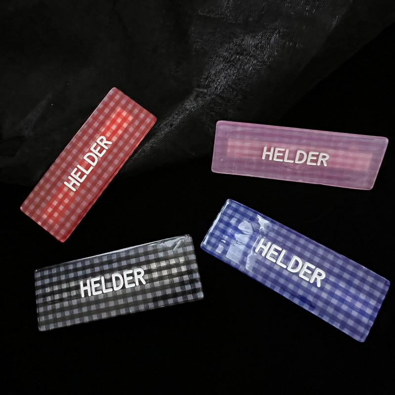 Harajuku Y2K Γεωμετρικά καρό γράμματα κλιπ μαλλιών για γυναίκες αισθητική girly γλυκό γούρι φουρκέτα Vintage μόδας αξεσουάρ μαλλιών