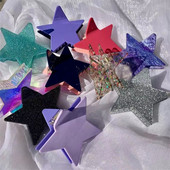 Harajuku Y2k Sequins Star Pentagram Juukseküünised naistele Sweet Cool Charm Trend Juukseklamber Esteetilised Mood Juukseaksessuaarid Uus