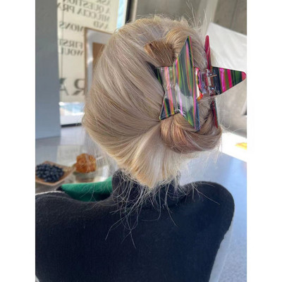 Harajuku Y2k Sequins Star Pentagram Juukseküünised naistele Sweet Cool Charm Trend Juukseklamber Esteetilised Mood Juukseaksessuaarid Uus