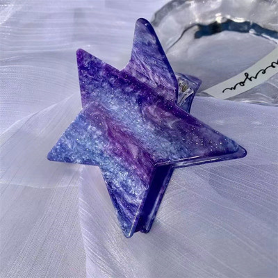 Harajuku Y2k Sequins Star Pentagram Juukseküünised naistele Sweet Cool Charm Trend Juukseklamber Esteetilised Mood Juukseaksessuaarid Uus