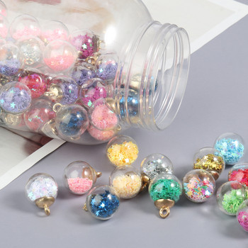 20 τμχ 21x16mm Διαφανές Mini Glass Ball Star πούλιες Πολύχρωμο κρύσταλλο σε μπαλάκια μενταγιόν για κοσμήματα κατασκευής DIY προμήθειες