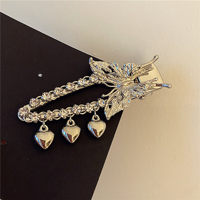 Glitter Geometric Crystal Rhinestone Ukosnica za žene Slatki romantični šarm Luksuzna kopča za kosu Korejski modni dodaci za kosu