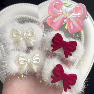 Pehmus valge pärlmutter juuksenõel naistele magus romantiline esteetiline armas juukseklamber Korea moe juukseaksessuaarid kingitus