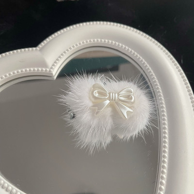 Pehmus valge pärlmutter juuksenõel naistele magus romantiline esteetiline armas juukseklamber Korea moe juukseaksessuaarid kingitus