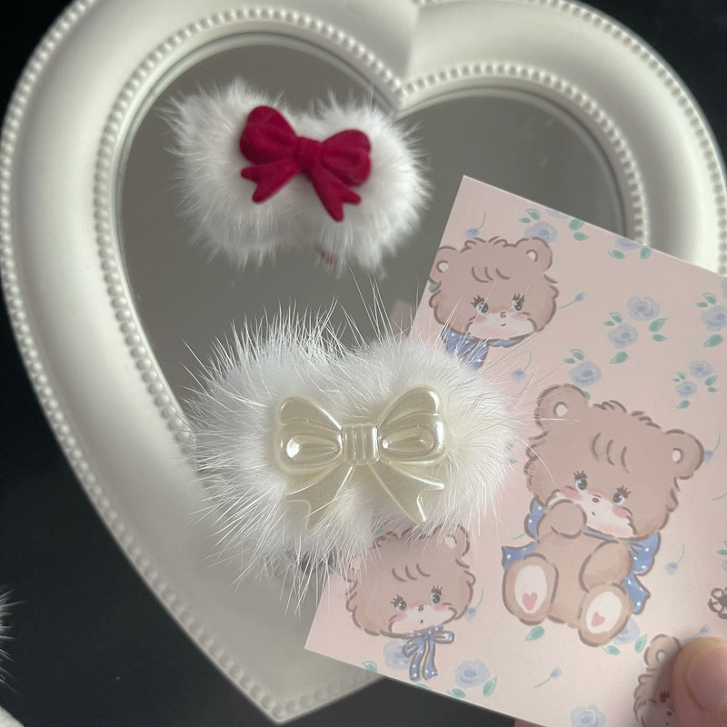 Pehmus valge pärlmutter juuksenõel naistele magus romantiline esteetiline armas juukseklamber Korea moe juukseaksessuaarid kingitus