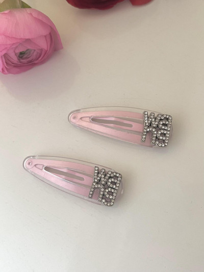 Καραμέλα Χρώμα στρας Επιστολή Bobby Pin Sweet Cute Charm Girly Trend Κλιπ μαλλιών για γυναίκες Αισθητική μόδα Αξεσουάρ μαλλιών Δώρο