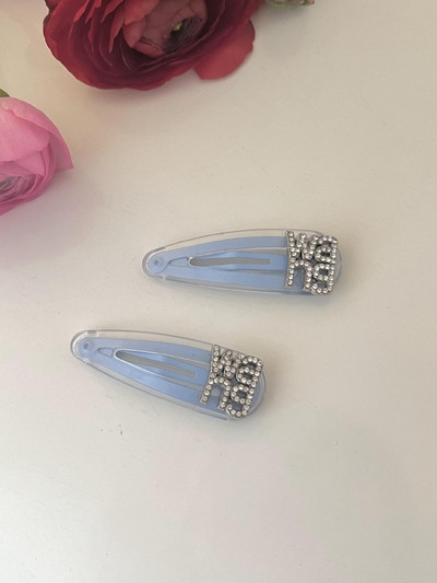 Καραμέλα Χρώμα στρας Επιστολή Bobby Pin Sweet Cute Charm Girly Trend Κλιπ μαλλιών για γυναίκες Αισθητική μόδα Αξεσουάρ μαλλιών Δώρο