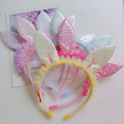 3 tk / partii Tüdrukute pitsist küüliku kõrva karvarõngas Väga armas multikas juukseklambrid peapael Lastele juukseaksessuaarid