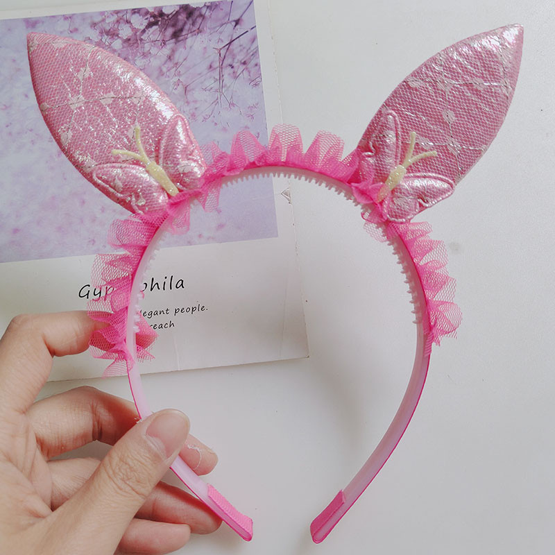 3 tk / partii Tüdrukute pitsist küüliku kõrva karvarõngas Väga armas multikas juukseklambrid peapael Lastele juukseaksessuaarid