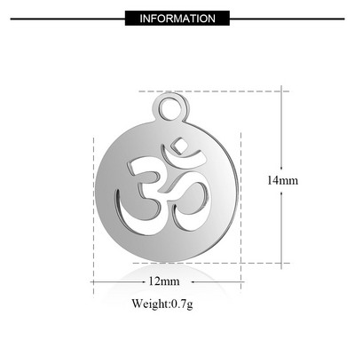 10 kom/lot Religiozni OM DIY privjesci Veleprodaja 316 nehrđajućeg čelika cvijet Yin Yang privjesak križni čvor Drvo života konektor privjesak
