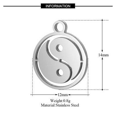 10 kom/lot Religiozni OM DIY privjesci Veleprodaja 316 nehrđajućeg čelika cvijet Yin Yang privjesak križni čvor Drvo života konektor privjesak