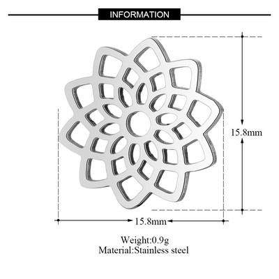 10 kom/lot Religiozni OM DIY privjesci Veleprodaja 316 nehrđajućeg čelika cvijet Yin Yang privjesak križni čvor Drvo života konektor privjesak