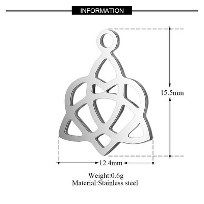 10 kom/lot Religiozni OM DIY privjesci Veleprodaja 316 nehrđajućeg čelika cvijet Yin Yang privjesak križni čvor Drvo života konektor privjesak