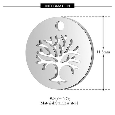 10 kom/lot Religiozni OM DIY privjesci Veleprodaja 316 nehrđajućeg čelika cvijet Yin Yang privjesak križni čvor Drvo života konektor privjesak
