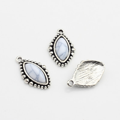 Legura cinka Retro perle od smole Kap vode Ovalni privjesci Privjesci 10 kom/lot 24 mm Za DIY ogrlice Pribor za izradu nakita