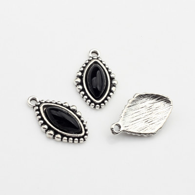 Legura cinka Retro perle od smole Kap vode Ovalni privjesci Privjesci 10 kom/lot 24 mm Za DIY ogrlice Pribor za izradu nakita