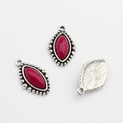 Legura cinka Retro perle od smole Kap vode Ovalni privjesci Privjesci 10 kom/lot 24 mm Za DIY ogrlice Pribor za izradu nakita