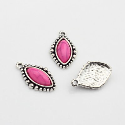 Legura cinka Retro perle od smole Kap vode Ovalni privjesci Privjesci 10 kom/lot 24 mm Za DIY ogrlice Pribor za izradu nakita