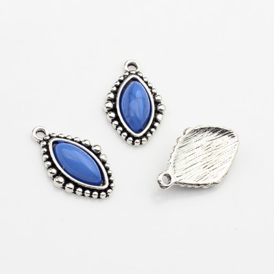 Legura cinka Retro perle od smole Kap vode Ovalni privjesci Privjesci 10 kom/lot 24 mm Za DIY ogrlice Pribor za izradu nakita