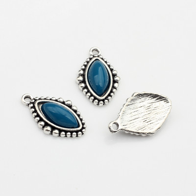 Legura cinka Retro perle od smole Kap vode Ovalni privjesci Privjesci 10 kom/lot 24 mm Za DIY ogrlice Pribor za izradu nakita