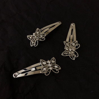 Винтидж мода Rhinestone Butterfly Bobby Pin Sweet Cool Charm Trend Щипка за коса за жени Естетични Y2k Аксесоари за коса Подарък