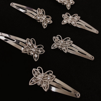 Vintage Fashion strasszos pillangó Bobby Pin Sweet Cool Charm Trend hajcsat nőknek Esztétikus Y2k Hajkiegészítők Ajándék