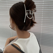 AMORCOME Trendikad metallist ringikujulised ümmargused juukseklambrid naistele tüdrukutele hõbedase värviga metallist tangidega juukseklambrid juukseaksessuaarid