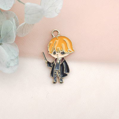 10 tk sulamist amulett multifilmi ripats Magic kooliarm kaelakee jaoks käevõru DIY tarvikud ehted võtmehoidja võlu ehted amulettid