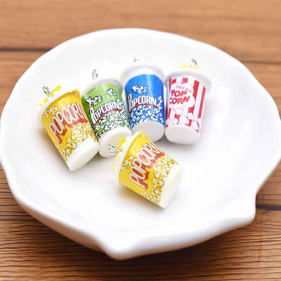 10tk 17*28mm mitmevärviline segastiilis popkornvaigust tarvikud võlusid ripatsid Käsitsi valmistatud ehted DIY kõrvarõngas kaelakee võtmehoidja